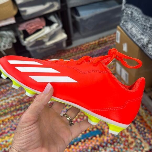 Adidas X Crazyfast FxG Red and White Women's Soccer Cleats sz 7 - Picture 10 of 11